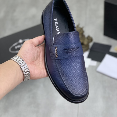 Replica Prada Leather Shoes For Men #1265815 $98.00 USD for Wholesale