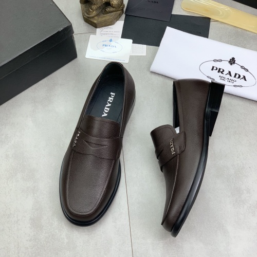 Prada Leather Shoes For Men #1265816 $98.00 USD, Wholesale Replica Prada Leather Shoes