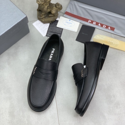 Prada Leather Shoes For Men #1265817 $98.00 USD, Wholesale Replica Prada Leather Shoes