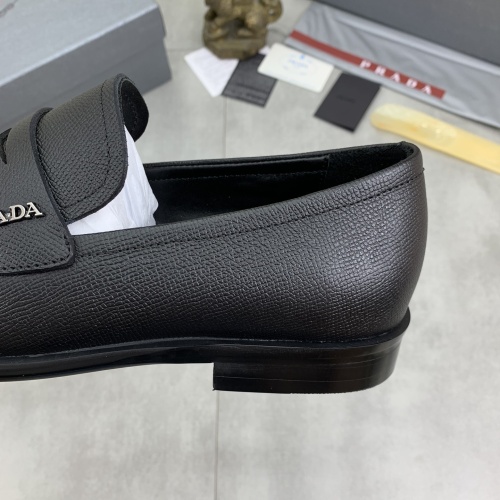 Replica Prada Leather Shoes For Men #1265817 $98.00 USD for Wholesale