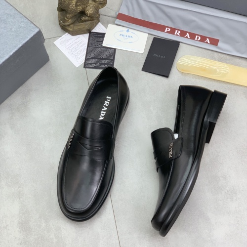 Prada Leather Shoes For Men #1265818 $98.00 USD, Wholesale Replica Prada Leather Shoes