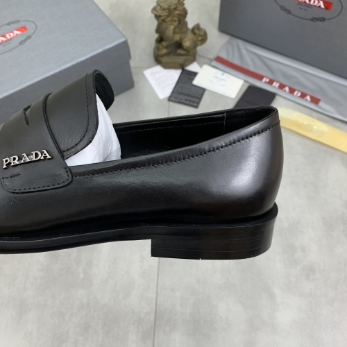 Replica Prada Leather Shoes For Men #1265818 $98.00 USD for Wholesale