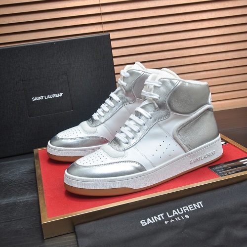 Yves Saint Laurent YSL High Tops Shoes For Men #1265894 $98.00 USD, Wholesale Replica Yves Saint Laurent YSL High Tops Shoes