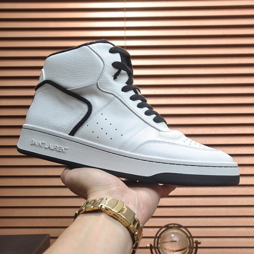 Replica Yves Saint Laurent YSL High Tops Shoes For Men #1265898 $98.00 USD for Wholesale