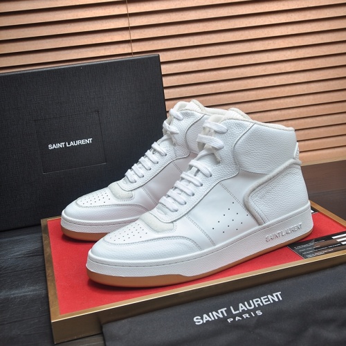 Yves Saint Laurent YSL High Tops Shoes For Men #1265899 $98.00 USD, Wholesale Replica Yves Saint Laurent YSL High Tops Shoes