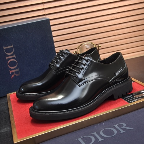 Christian Dior Leather Shoes For Men #1265909 $100.00 USD, Wholesale Replica Christian Dior Leather Shoes