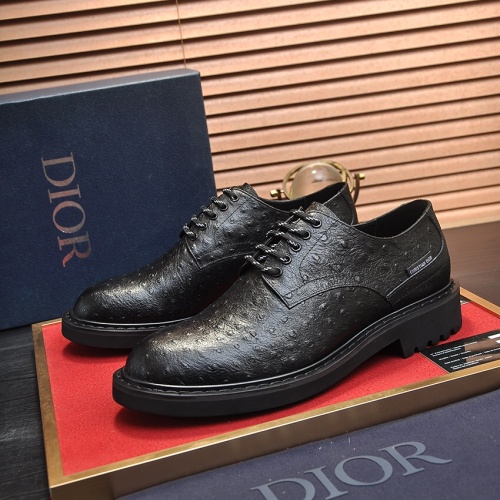 Christian Dior Leather Shoes For Men #1265914 $100.00 USD, Wholesale Replica Christian Dior Leather Shoes