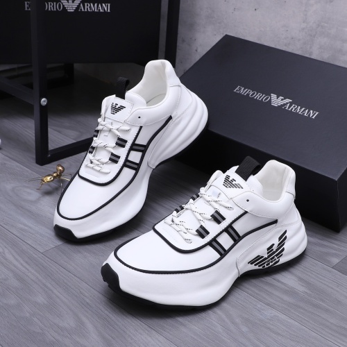 Armani Casual Shoes For Men #1266030 $98.00 USD, Wholesale Replica Armani Casual Shoes