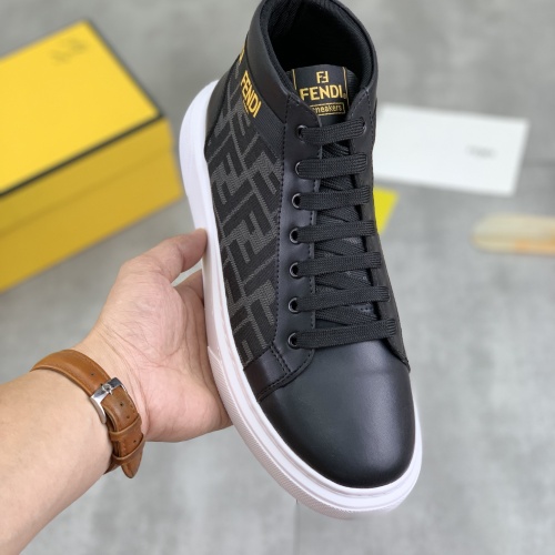 Replica Fendi High Tops Casual Shoes For Men #1266040 $80.00 USD for Wholesale