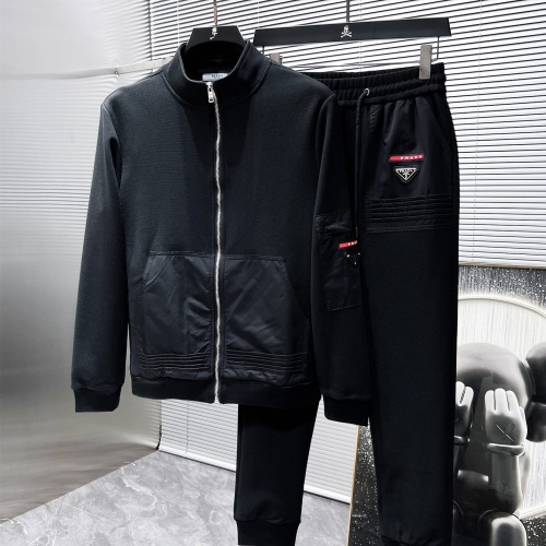 Prada Tracksuits Long Sleeved For Men #1266042 $105.00 USD, Wholesale Replica Prada Tracksuits