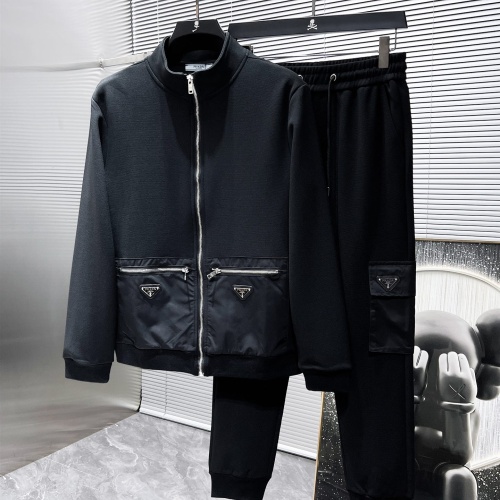 Prada Tracksuits Long Sleeved For Men #1266044 $105.00 USD, Wholesale Replica Prada Tracksuits