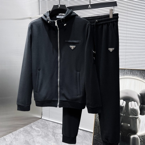 Prada Tracksuits Long Sleeved For Men #1266046 $105.00 USD, Wholesale Replica Prada Tracksuits