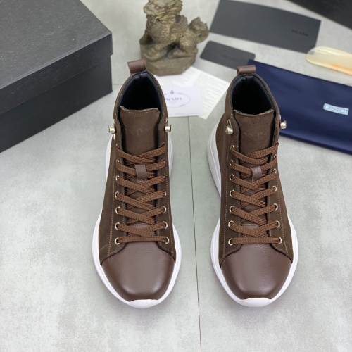 Replica Prada High Top Shoes For Men #1266048 $105.00 USD for Wholesale