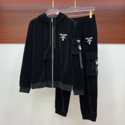 Prada Tracksuits Long Sleeved For Men #1266050 $105.00 USD, Wholesale Replica Prada Tracksuits