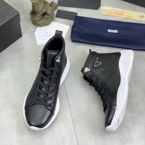 Prada High Top Shoes For Men #1266051 $105.00 USD, Wholesale Replica Prada High Top Shoes