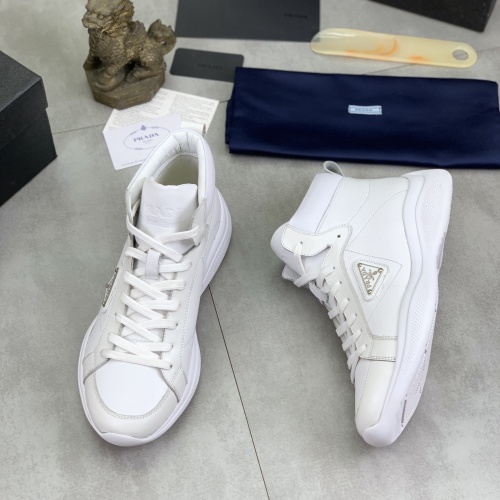 Prada High Top Shoes For Men #1266053 $105.00 USD, Wholesale Replica Prada High Top Shoes