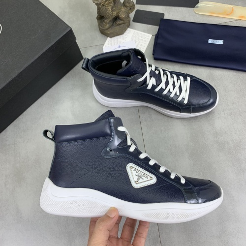 Replica Prada High Top Shoes For Men #1266055 $105.00 USD for Wholesale