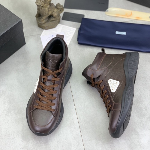 Prada High Top Shoes For Men #1266057 $105.00 USD, Wholesale Replica Prada High Top Shoes