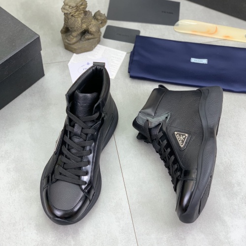 Prada High Top Shoes For Men #1266058 $105.00 USD, Wholesale Replica Prada High Top Shoes