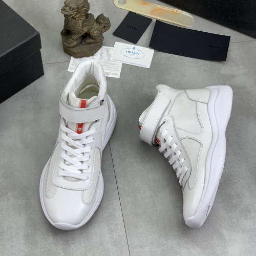 Prada High Top Shoes For Men #1266065 $105.00 USD, Wholesale Replica Prada High Top Shoes