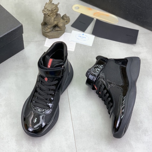 Prada High Top Shoes For Men #1266068 $105.00 USD, Wholesale Replica Prada High Top Shoes