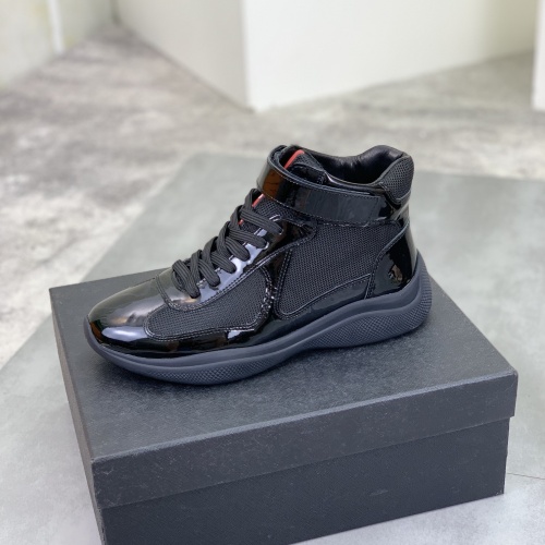 Replica Prada High Top Shoes For Men #1266068 $105.00 USD for Wholesale