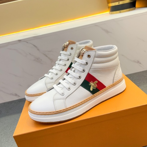 Gucci High Tops Shoes For Men #1266089 $80.00 USD, Wholesale Replica Gucci High Tops Shoes