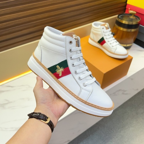 Replica Gucci High Tops Shoes For Men #1266089 $80.00 USD for Wholesale