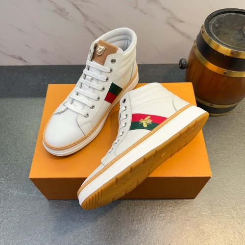 Replica Gucci High Tops Shoes For Men #1266089 $80.00 USD for Wholesale