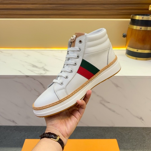 Replica Gucci High Tops Shoes For Men #1266089 $80.00 USD for Wholesale