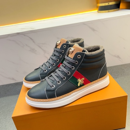 Gucci High Tops Shoes For Men #1266090 $80.00 USD, Wholesale Replica Gucci High Tops Shoes