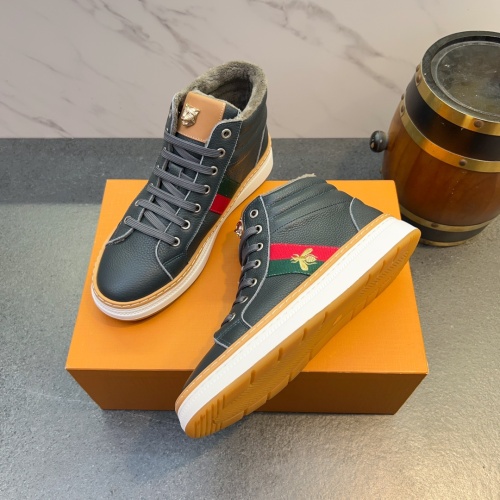 Replica Gucci High Tops Shoes For Men #1266090 $80.00 USD for Wholesale