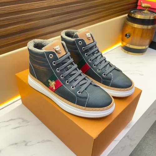 Replica Gucci High Tops Shoes For Men #1266090 $80.00 USD for Wholesale