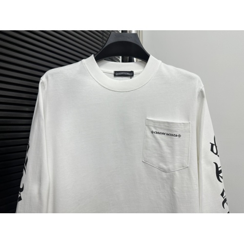 Replica Chrome Hearts T-Shirts Long Sleeved For Unisex #1266099 $52.00 USD for Wholesale