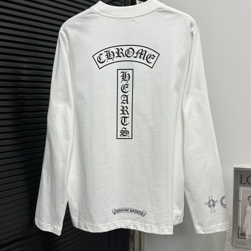 Replica Chrome Hearts T-Shirts Long Sleeved For Unisex #1266112 $52.00 USD for Wholesale