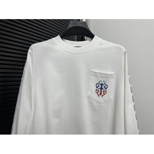 Replica Chrome Hearts T-Shirts Long Sleeved For Unisex #1266118 $52.00 USD for Wholesale