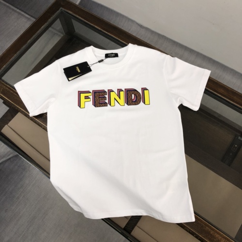 Fendi T-Shirts Short Sleeved For Unisex #1266144 $42.00 USD, Wholesale Replica Fendi T-Shirts