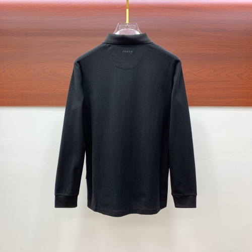 Replica Prada T-Shirts Long Sleeved For Men #1266218 $82.00 USD for Wholesale