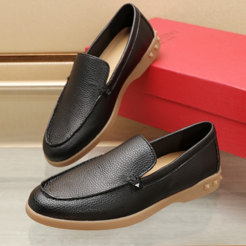 Valentino Leather Shoes For Men #1266259 $96.00 USD, Wholesale Replica Valentino Leather Shoes