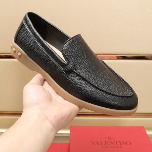 Replica Valentino Leather Shoes For Men #1266259 $96.00 USD for Wholesale