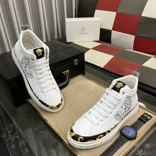 Replica Versace High Tops Shoes For Men #1266260 $76.00 USD for Wholesale