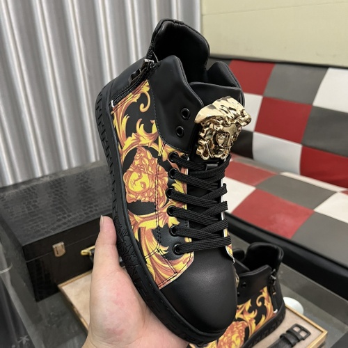 Replica Versace High Tops Shoes For Men #1266264 $76.00 USD for Wholesale