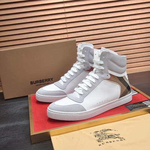 Burberry High Tops Shoes For Men #1266346 $98.00 USD, Wholesale Replica Burberry High Tops Shoes