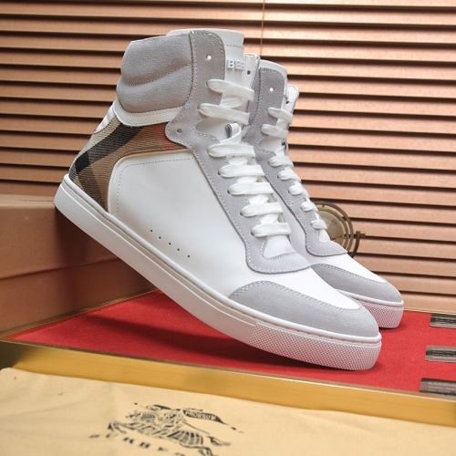 Replica Burberry High Tops Shoes For Men #1266346 $98.00 USD for Wholesale