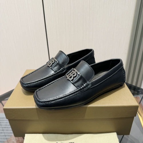 Burberry Leather Shoes For Men #1266398 $98.00 USD, Wholesale Replica Burberry Leather Shoes