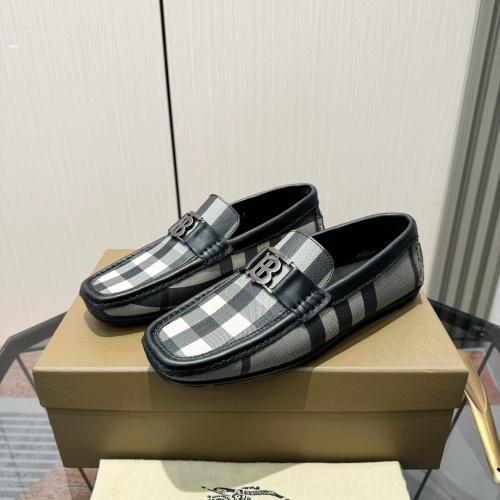 Burberry Leather Shoes For Men #1266400 $98.00 USD, Wholesale Replica Burberry Leather Shoes