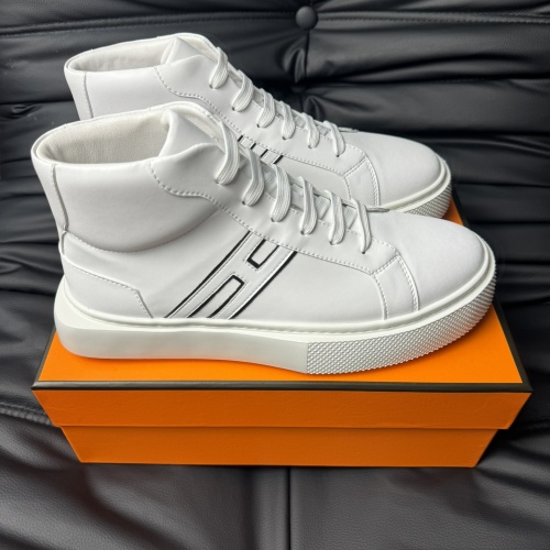 Hermes High Tops Shoes For Men #1266406 $82.00 USD, Wholesale Replica Hermes High Tops Shoes