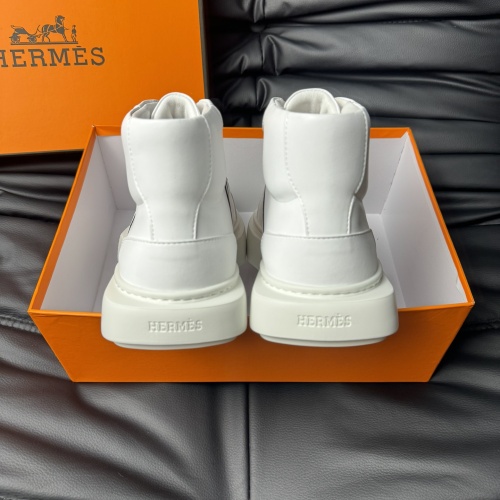 Replica Hermes High Tops Shoes For Men #1266406 $82.00 USD for Wholesale