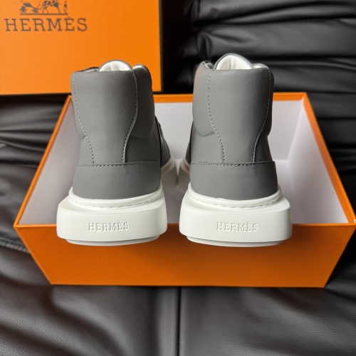 Replica Hermes High Tops Shoes For Men #1266407 $82.00 USD for Wholesale