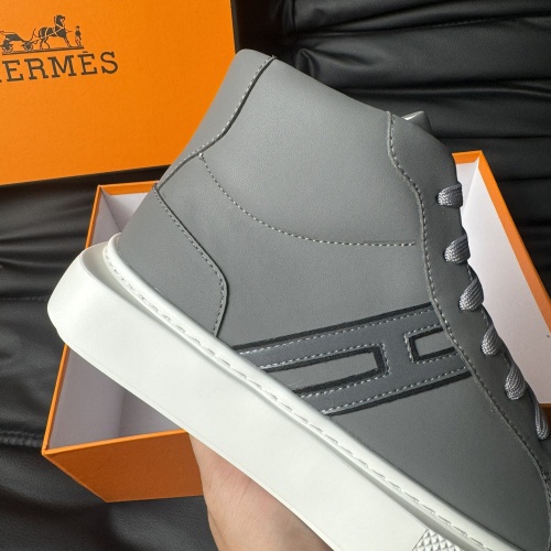 Replica Hermes High Tops Shoes For Men #1266407 $82.00 USD for Wholesale